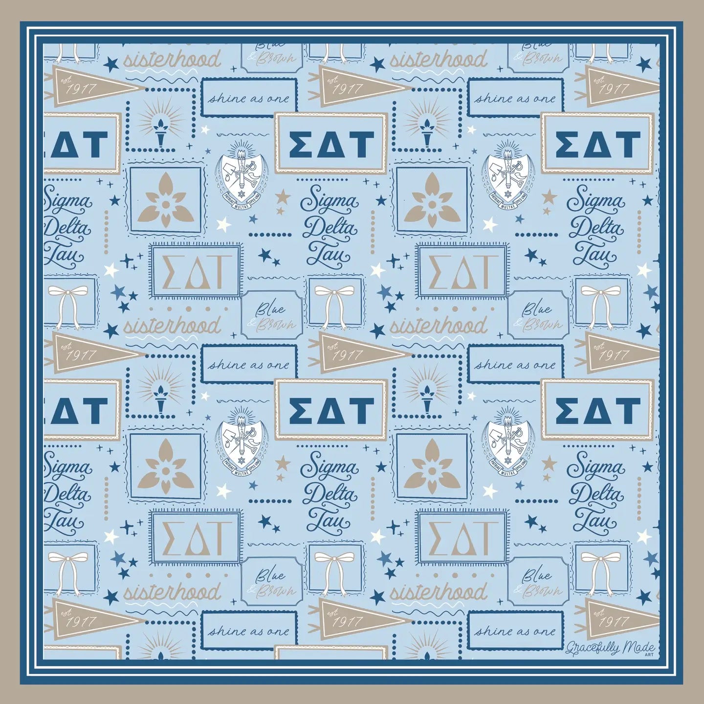 Sigma Delta Tau Silk Scarf