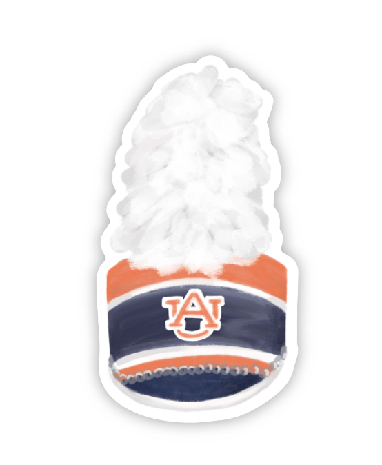 Sticker of the Auburn University Marching Band hat/shako