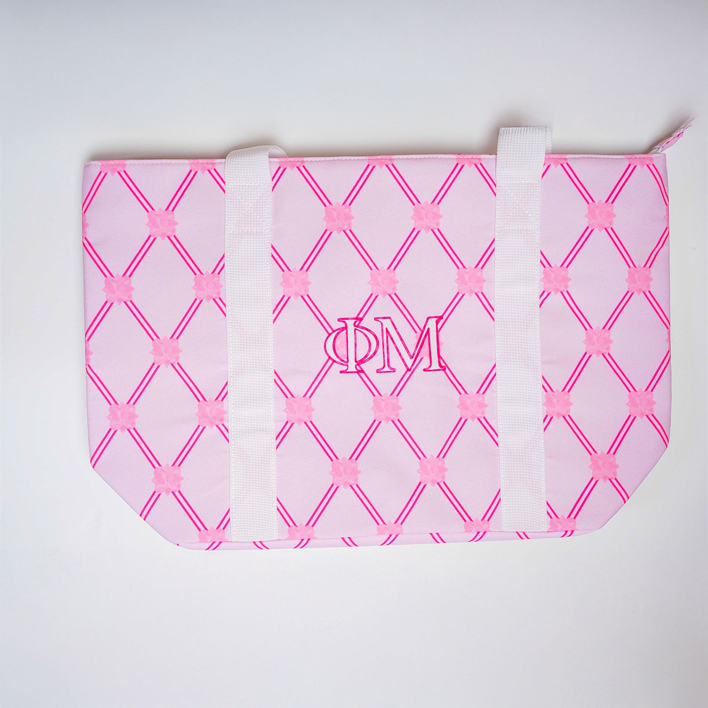 Phi Mu Lattice Tote