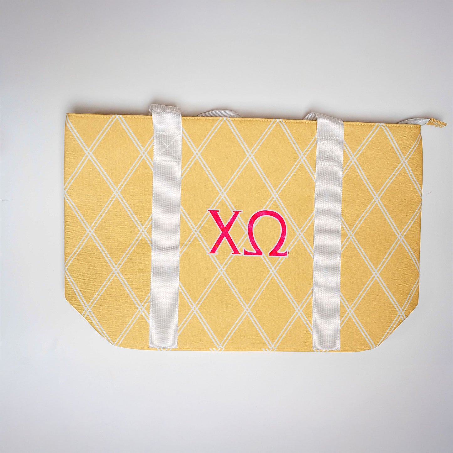 Chi Omega Lattice Tote