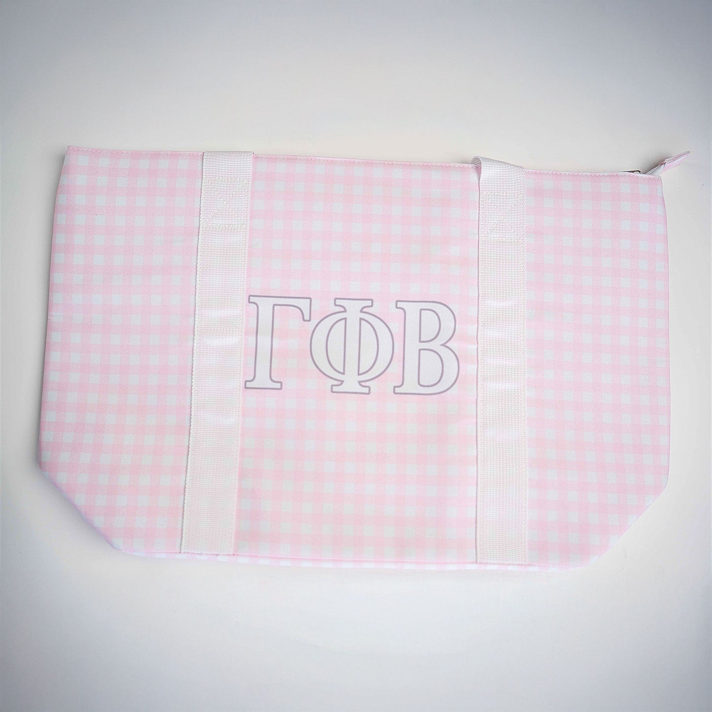 Gamma Phi Beta Gingham Tote