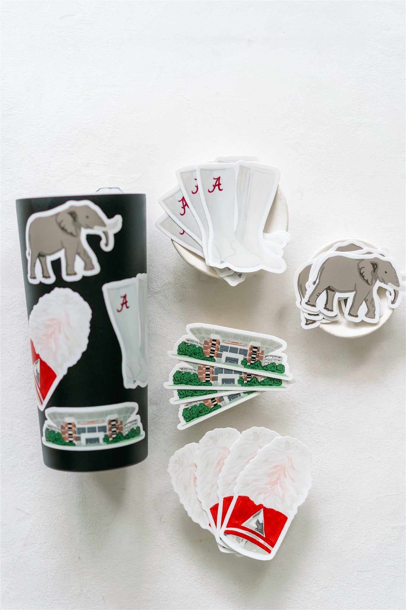 Sticker of an elephant.