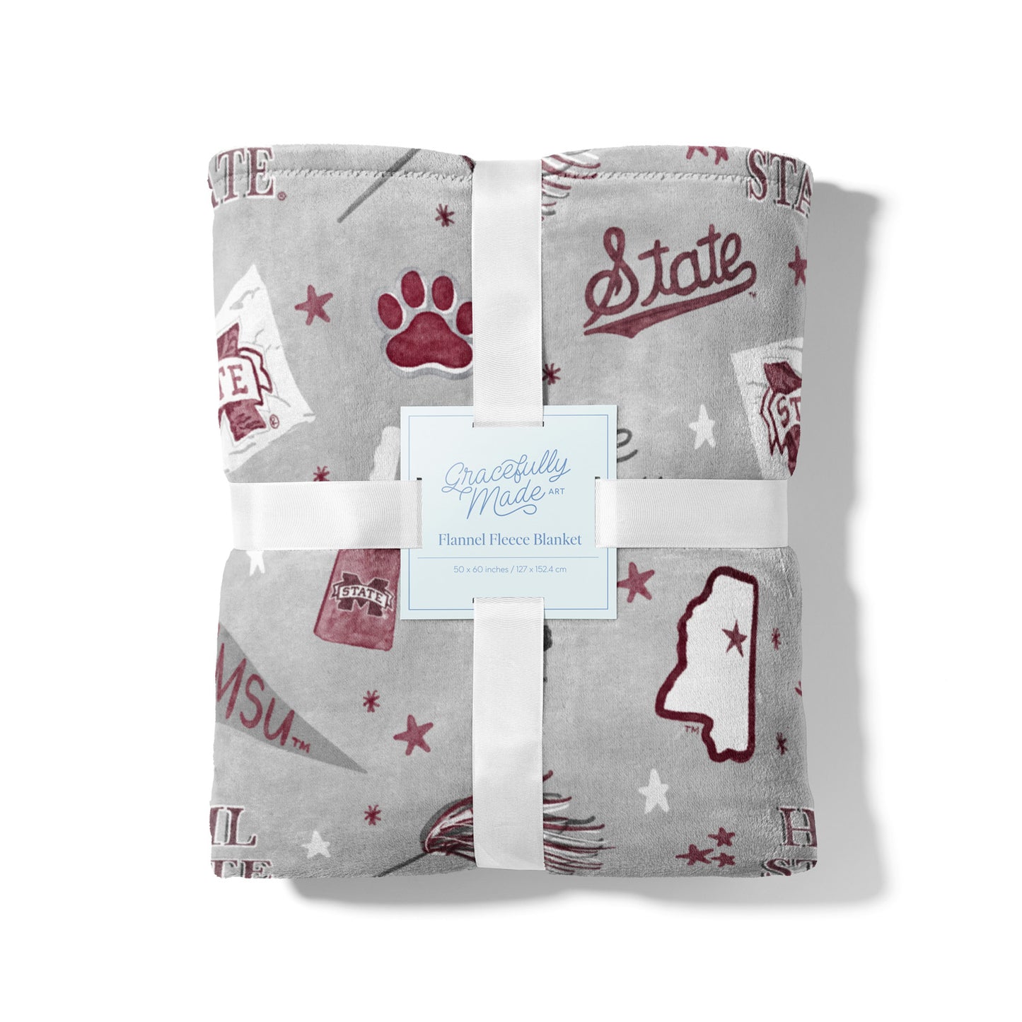 Mississippi State Flannel Fleece Blanket
