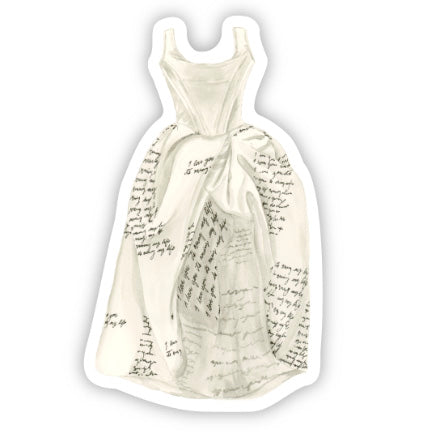 Watercolor sticker of one of Taylor Swift's costumes from the Eras Tour.