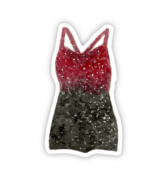 Watercolor sticker of one of Taylor Swift's Eras Tour costumes.