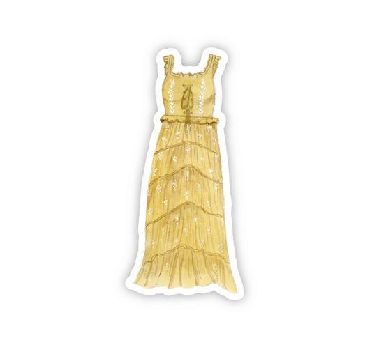 Sticker showcasing original watercolor art of one of Taylor Swift's costumes from the Eras Tour.