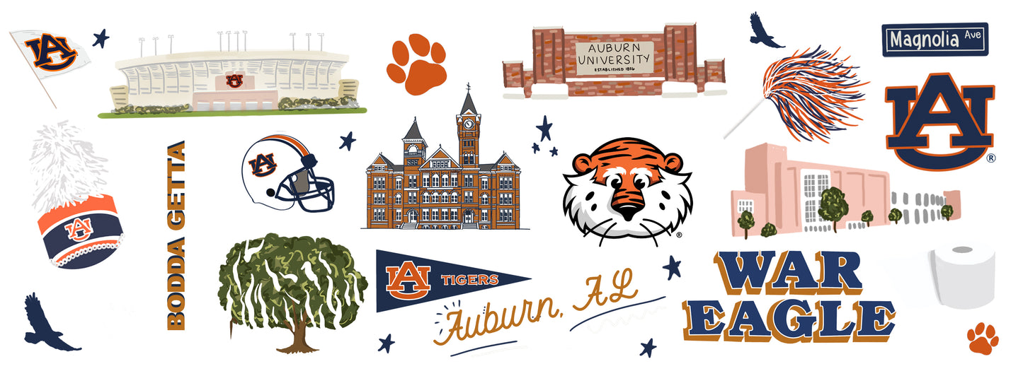 Auburn University Glass Cup