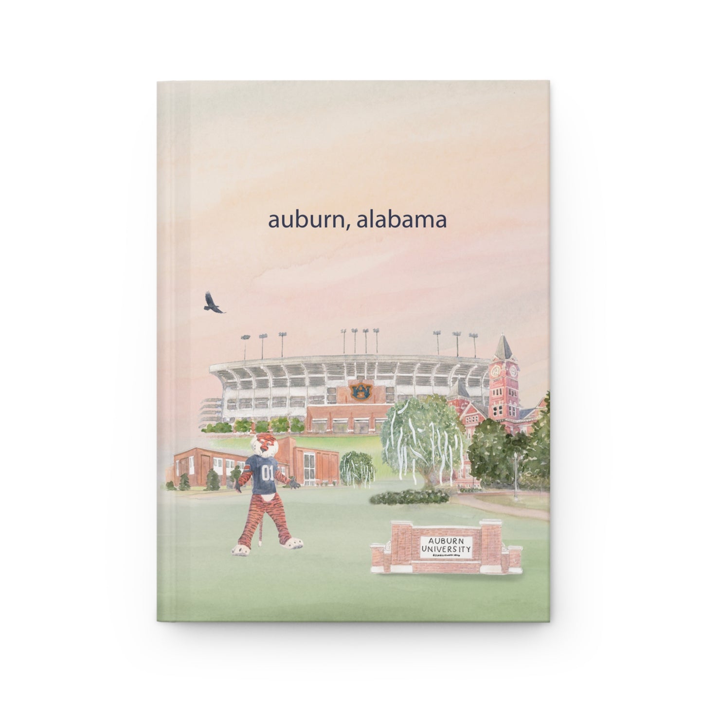 Auburn Collage Hardcover Notebook