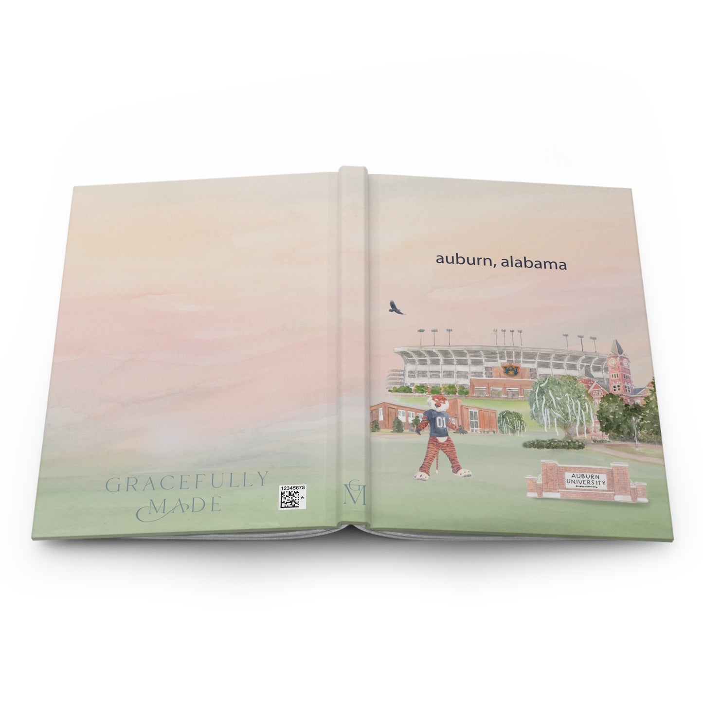 Auburn Collage Hardcover Notebook