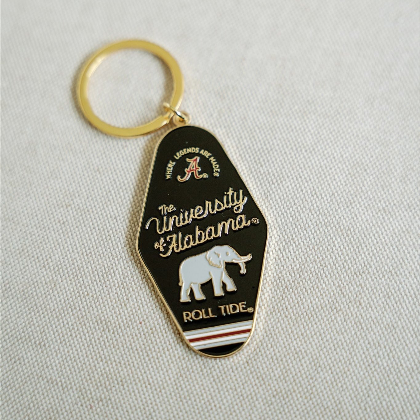 University of Alabama Enamel Keychain