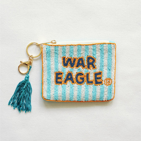 Auburn University Beaded Coin Purse