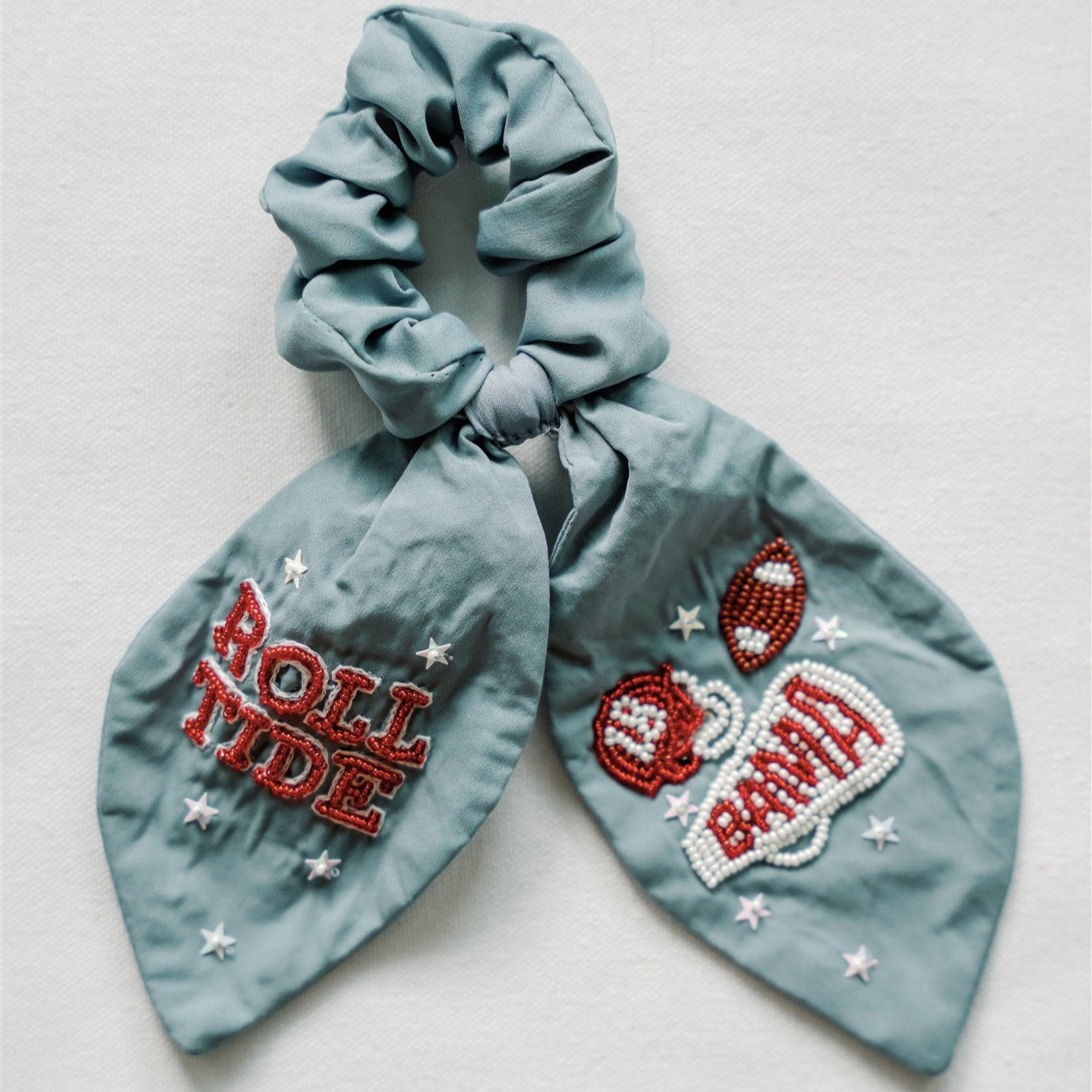 University of Alabama Beaded Scrunchie