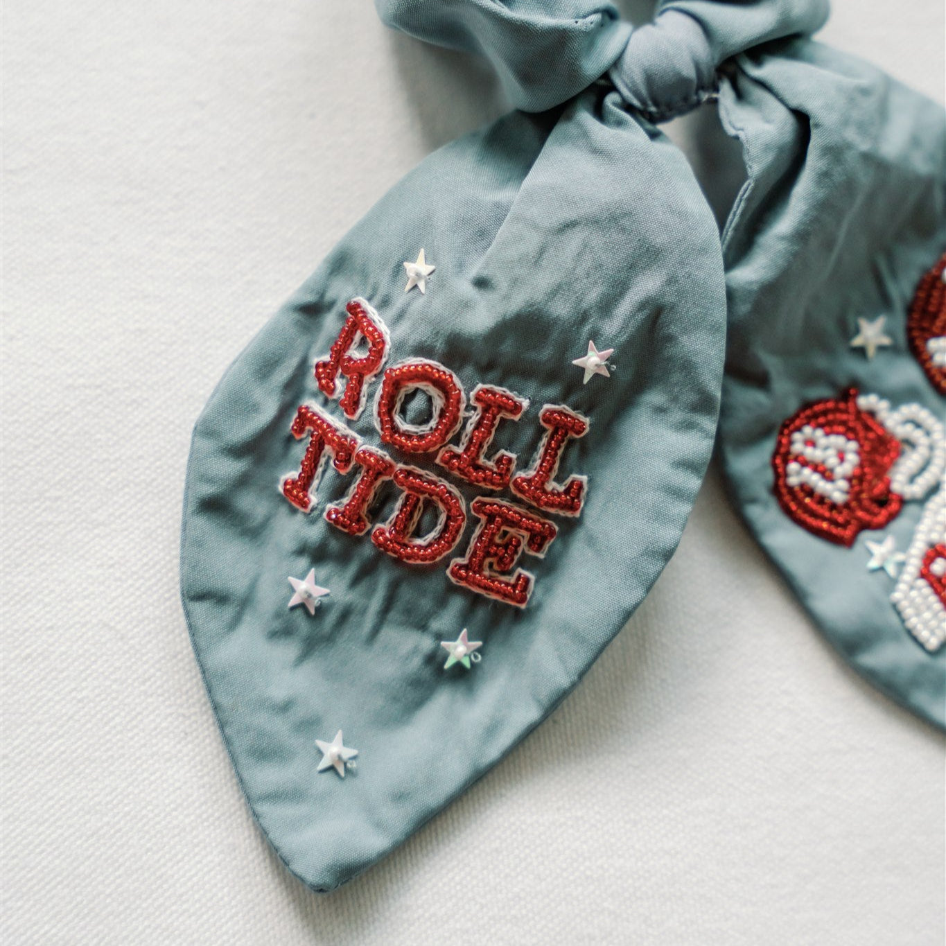 University of Alabama Beaded Scrunchie