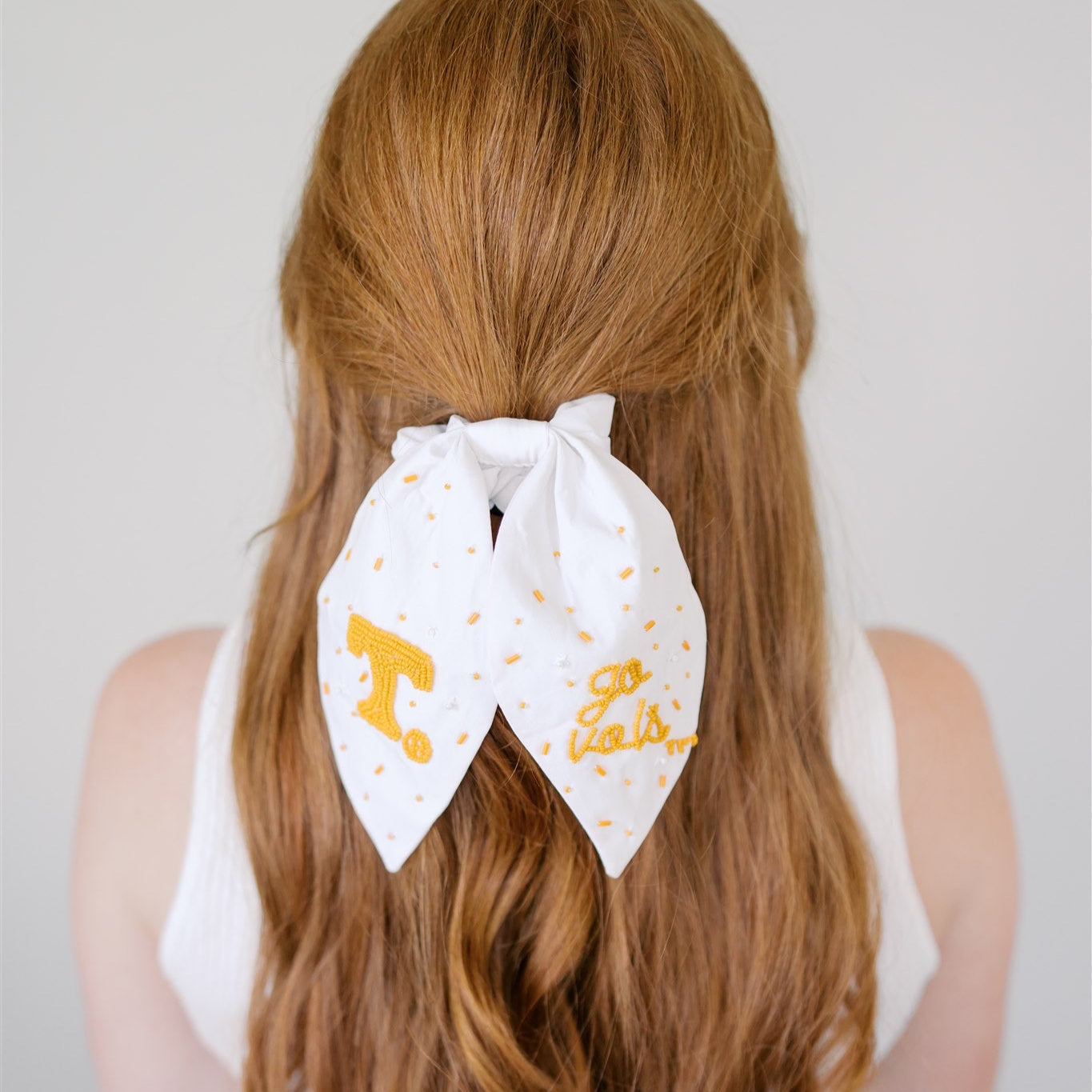 University of Tennessee Beaded Scrunchie