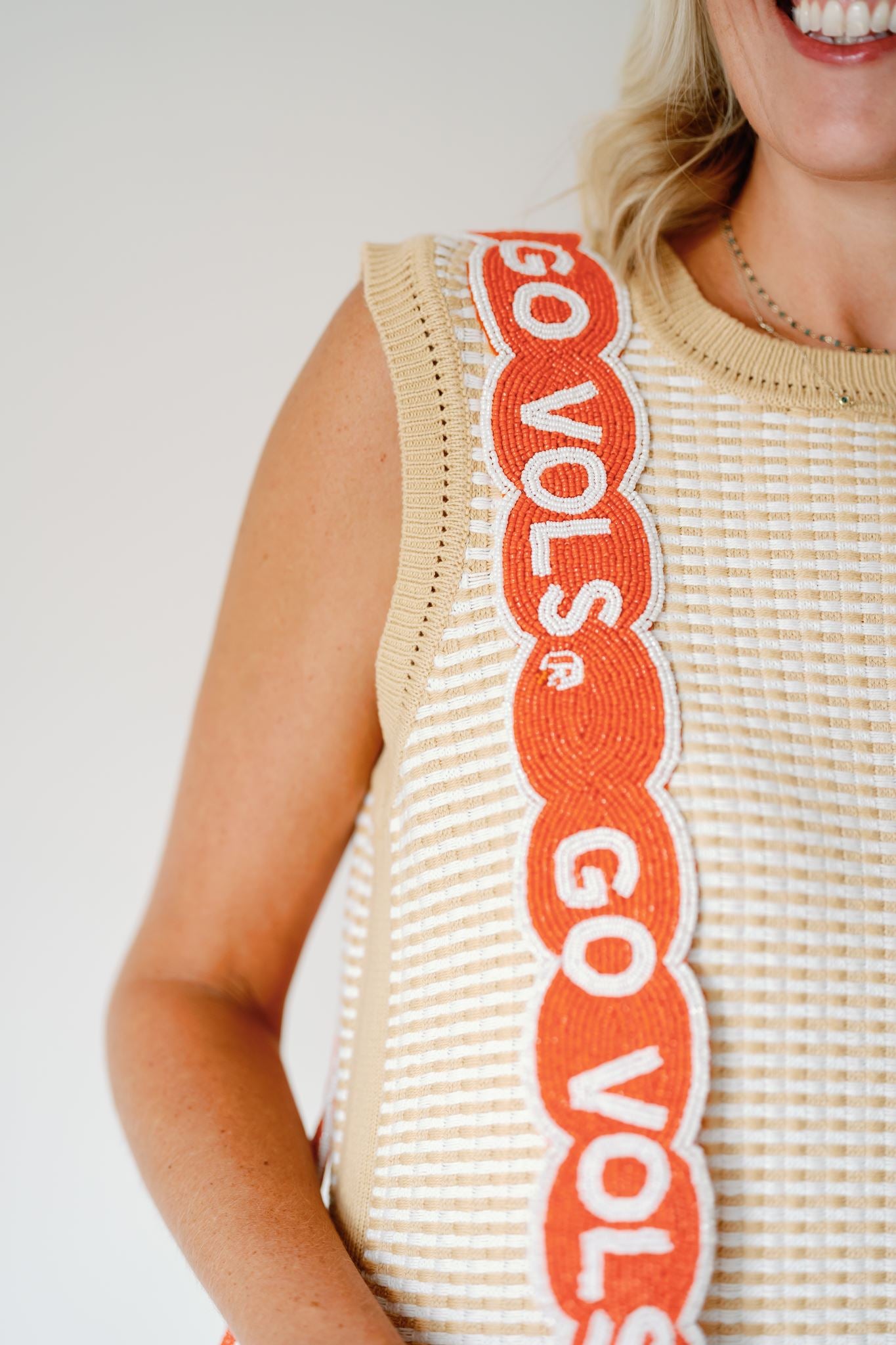 University of Tennessee Fully Beaded Scalloped Purse Strap