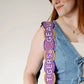 LSU Fully Beaded Scalloped Purse Strap