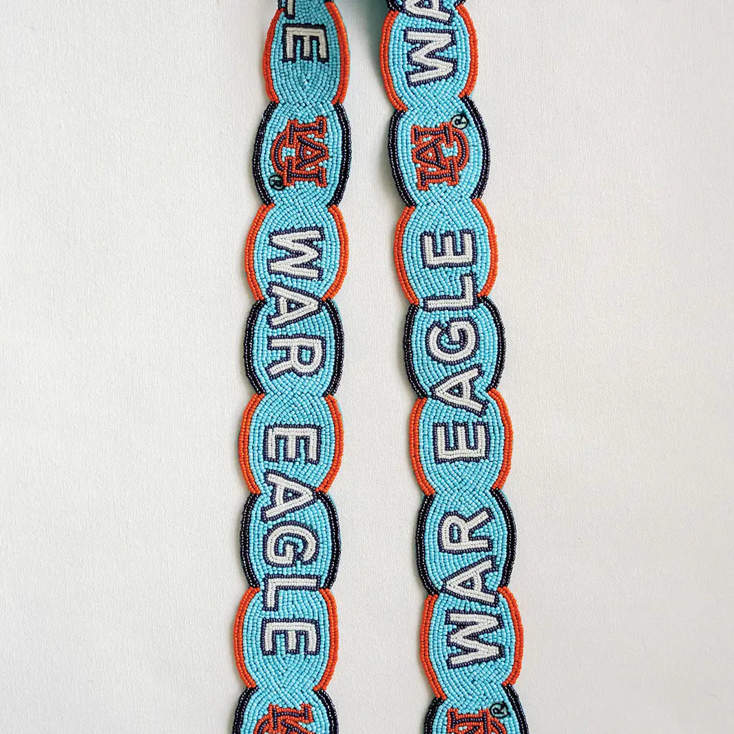 Auburn Fully Beaded Scalloped Purse Strap