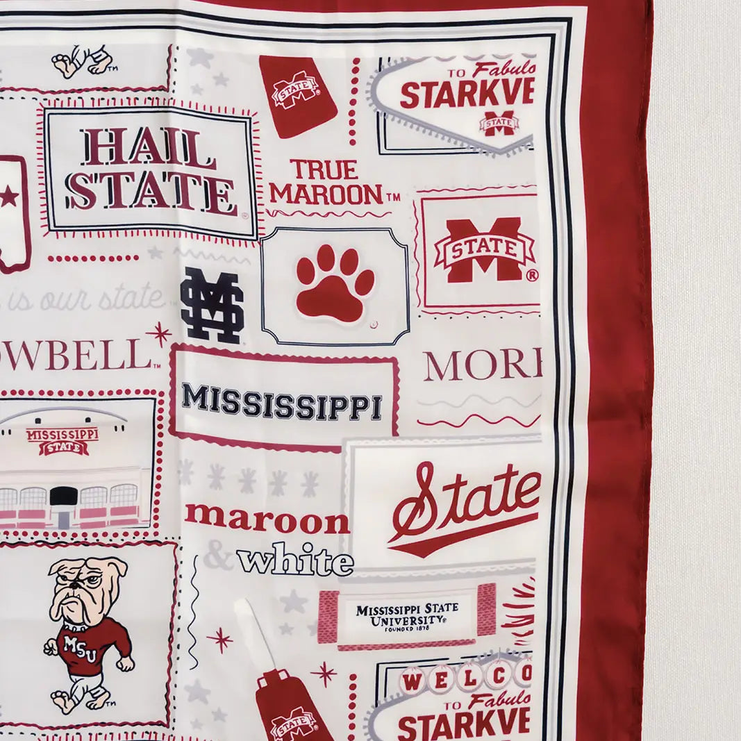 Mississippi State University Silk Scarf