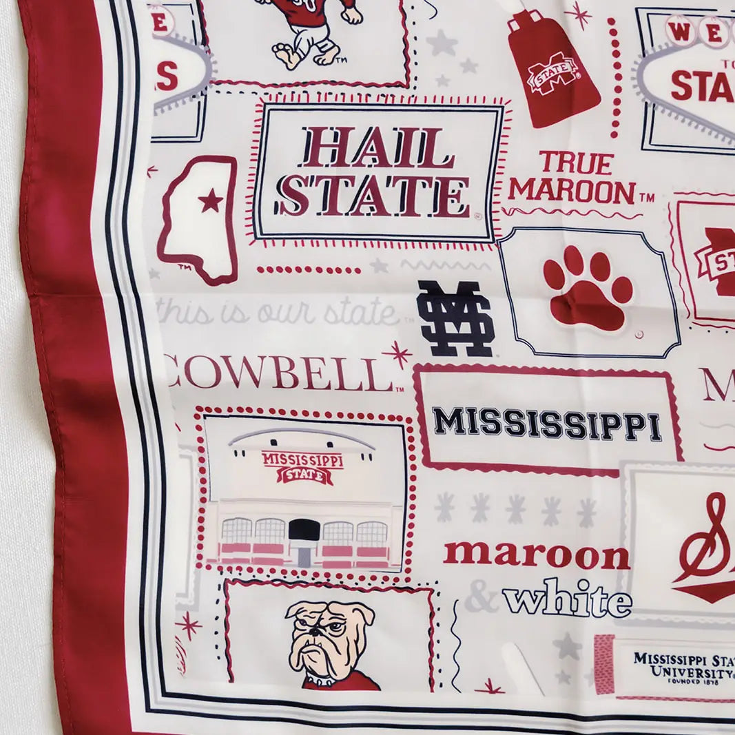 Mississippi State University Silk Scarf
