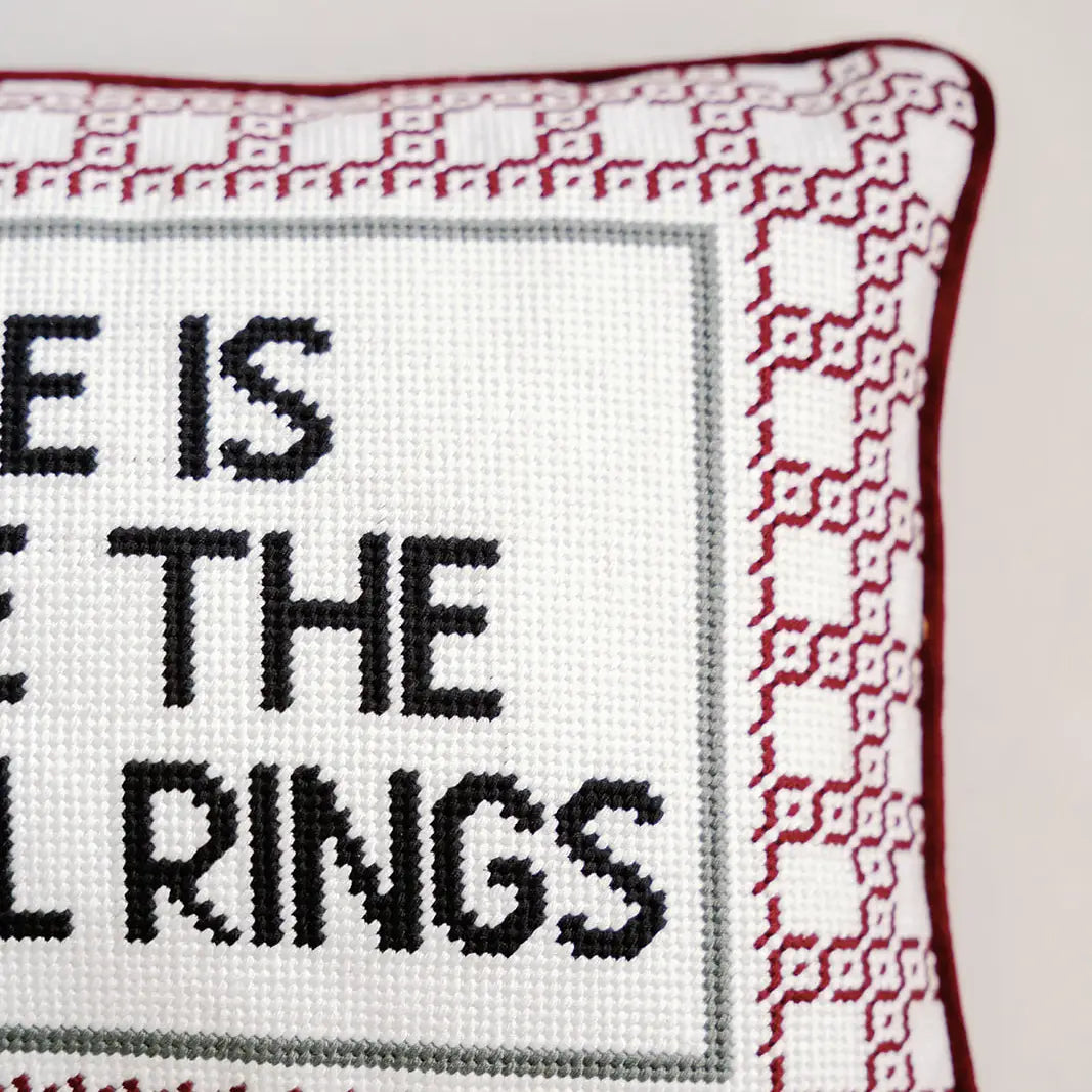 Mississippi State University Needlepoint Pillow