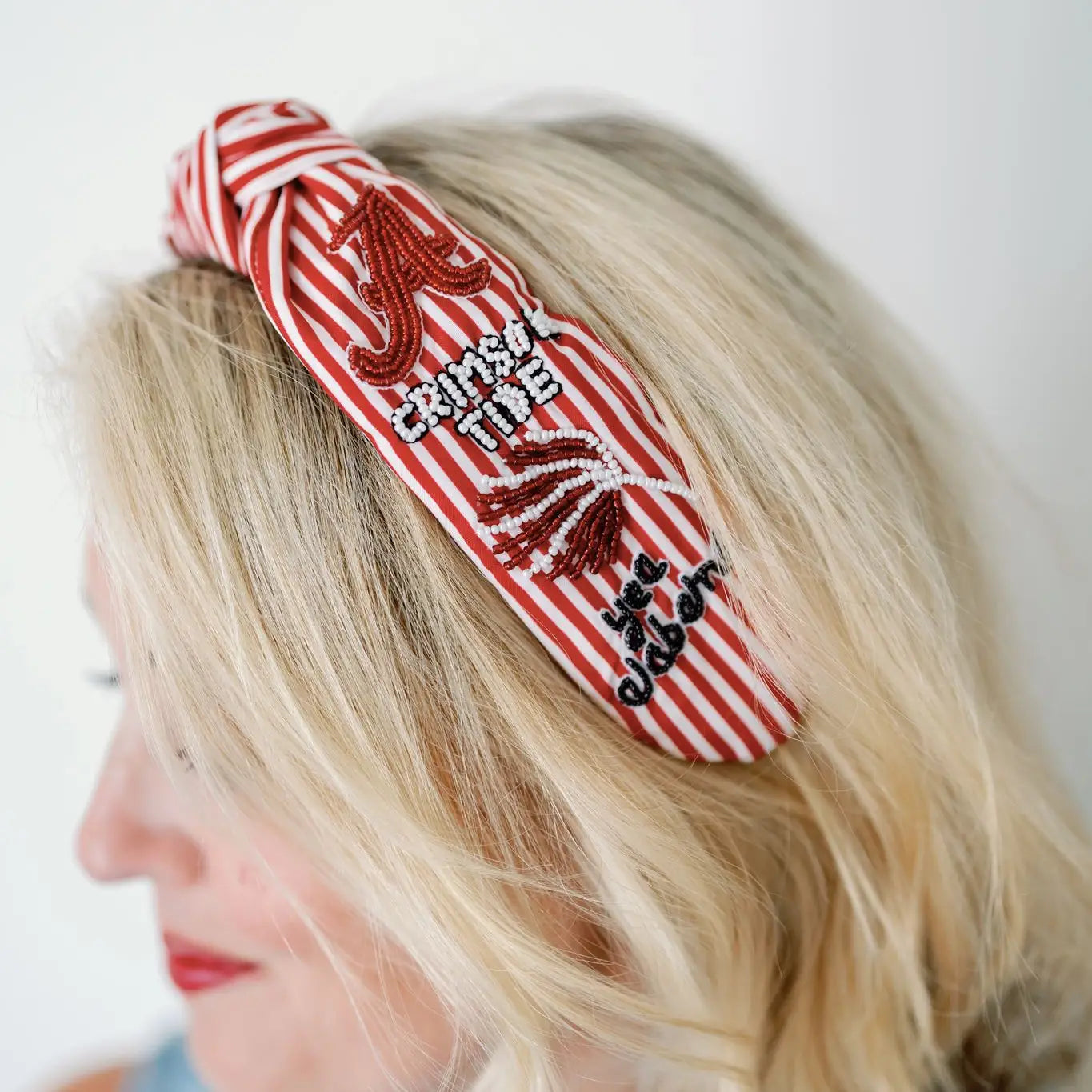 University of Alabama Striped Headband