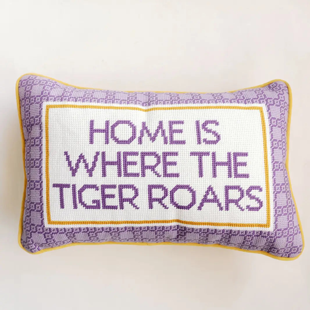 Louisiana State University Needlepoint Pillow