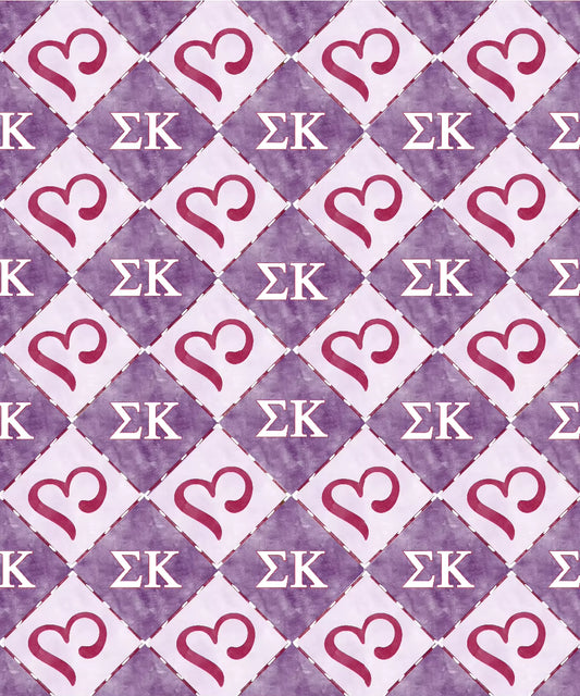 Sigma Kappa Fleece Blanket - New Branding