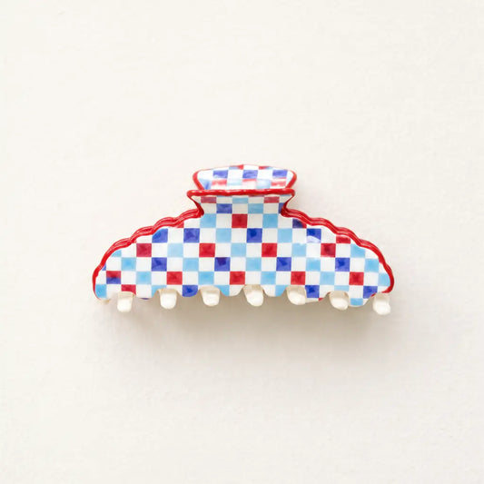 Red, White & Blue Scalloped Claw Clip