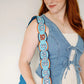 Auburn Fully Beaded Scalloped Purse Strap