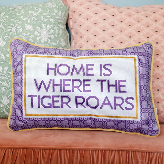 Louisiana State University Needlepoint Pillow