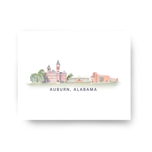 Auburn Skyline Print