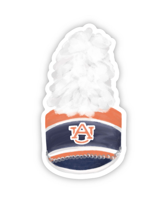 Sticker of the Auburn University Marching Band hat/shako