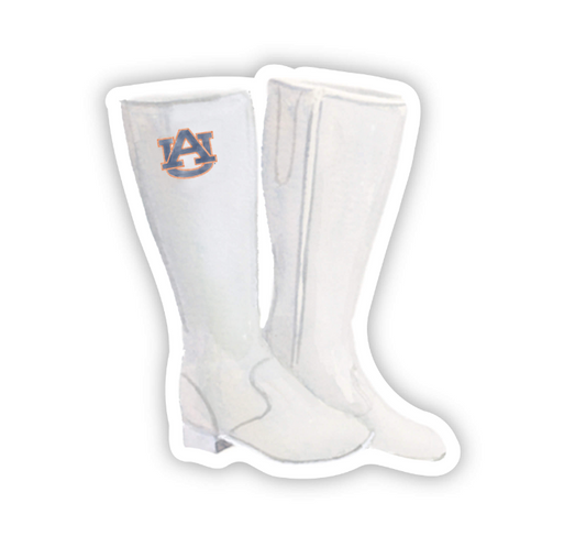 Sticker of a pair of Auburn Majorette Boots