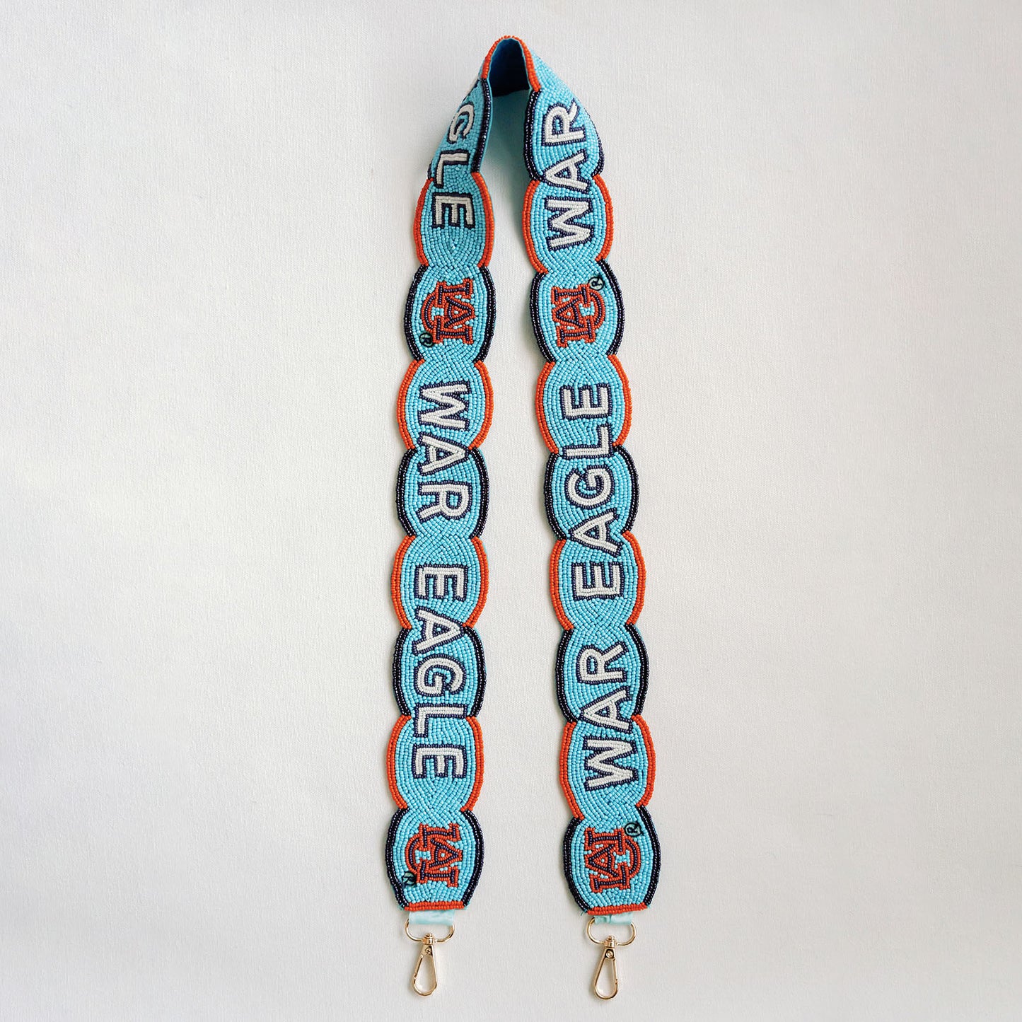 Auburn Fully Beaded Scalloped Purse Strap