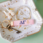 Delta Gamma Embroidered Keychain