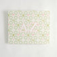 Art print with decorative background and Delta Zeta Greek letters.