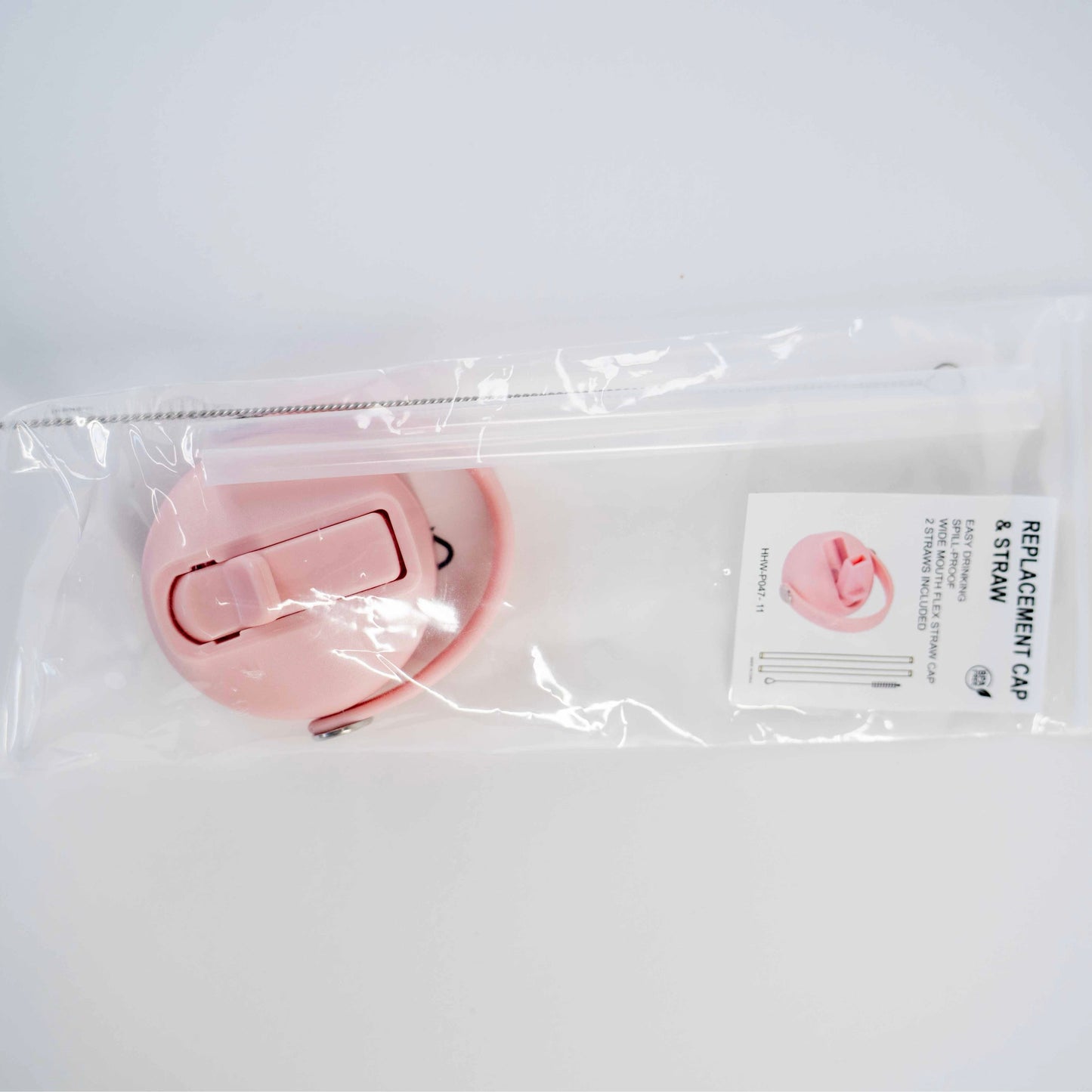 Pink 32oz Water Bottle Lid and Straw ONLY