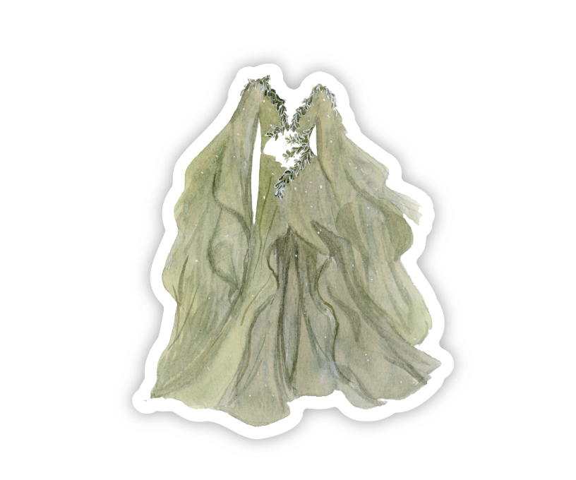 Green Costume Sticker – Gracefully Made Art