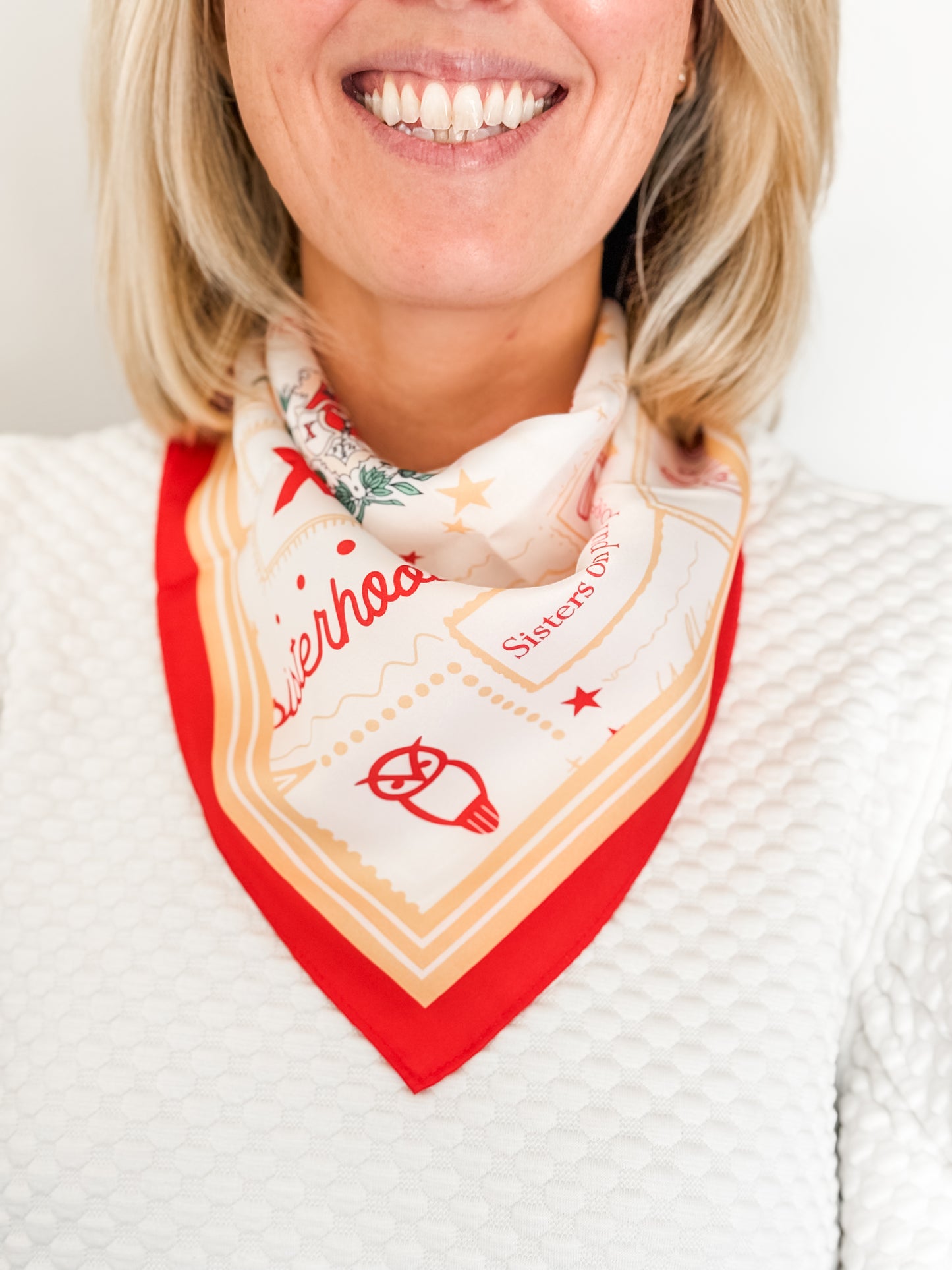 Chi Omega Silk Scarf