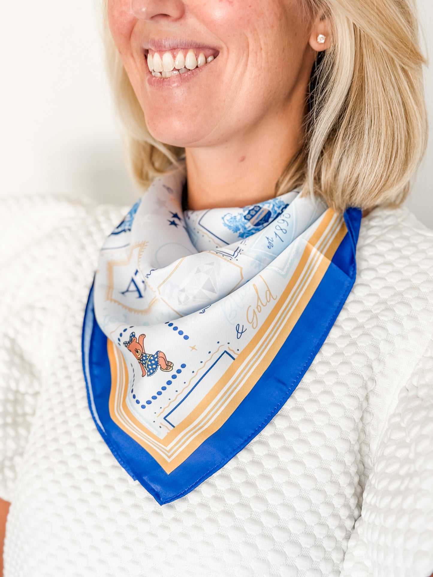 Alpha Xi Delta Silk Scarf