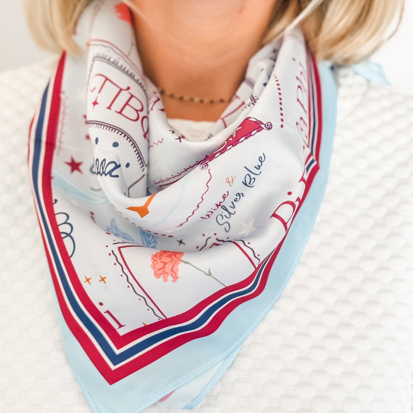 Pi Beta Phi Silk Scarf