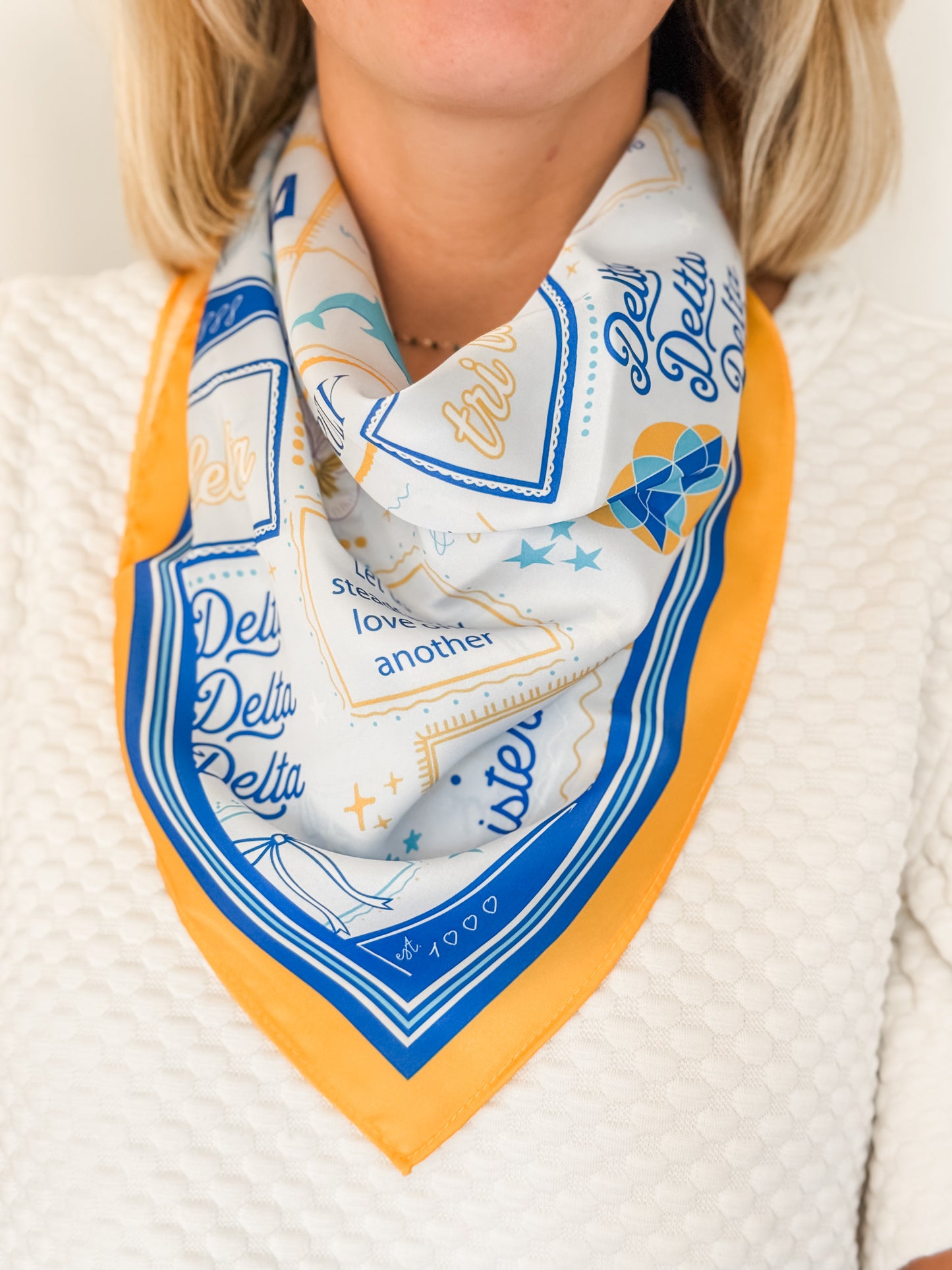 Delta Delta Delta Silk Scarf