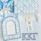 Decorative items with Kappa Kappa Gamma letters on a white background