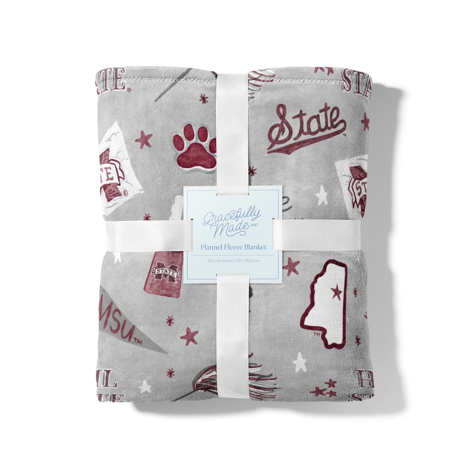 Mississippi State Flannel Fleece Blanket