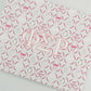 Art print with Phi Sigma Rho Greek letters and pattern on a white background.
