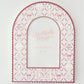 Decorative photo frame with Phi Sigma Rho Greek letters and Gracefully Made Art branding on a white background