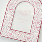 Decorative photo frame with Phi Sigma Rho Greek letters and Gracefully Made Art branding on a white background