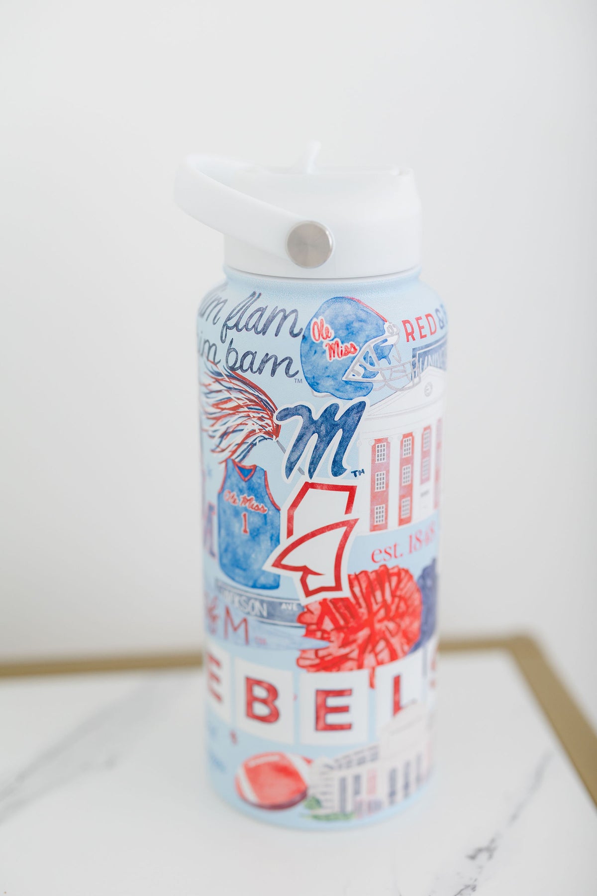 Ole Miss 32 oz Insulated Water Bottle