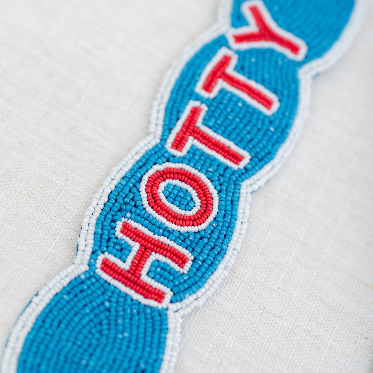 Ole Miss Fully Beaded Scalloped Purse Strap