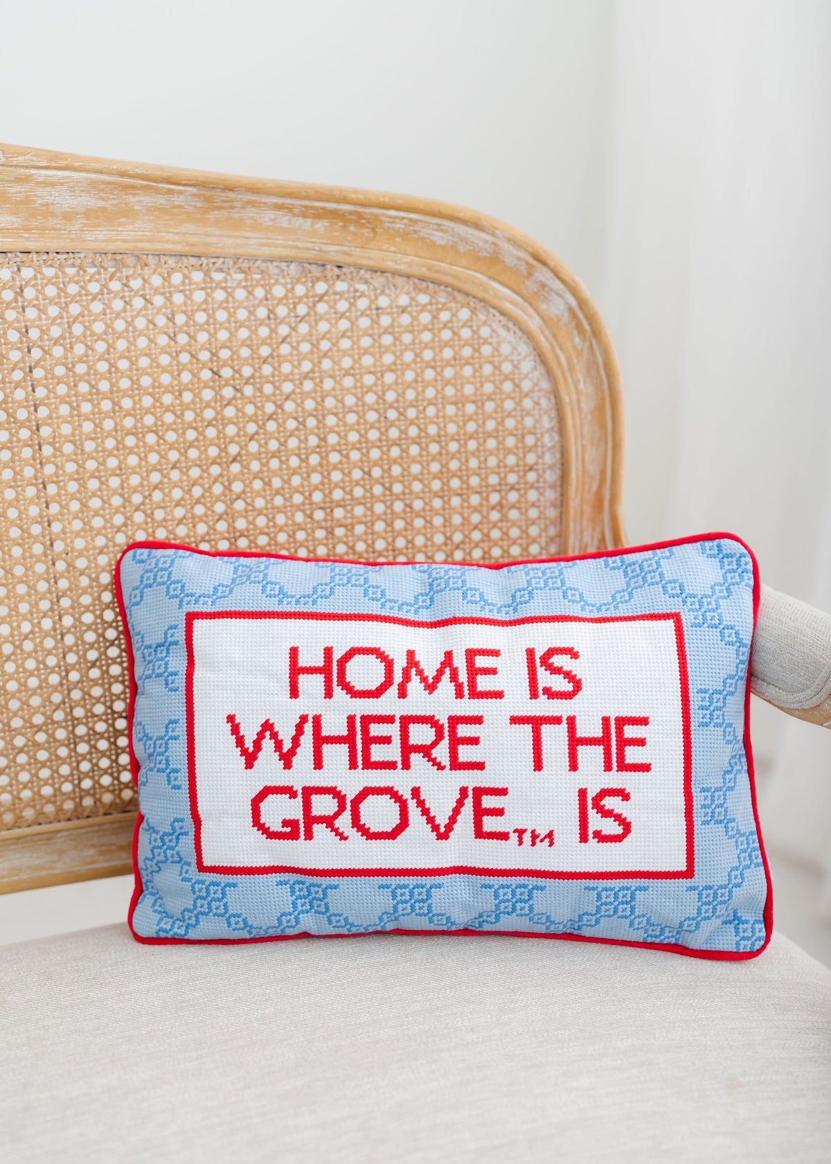 Ole Miss Needlepoint Pillow- Preorder